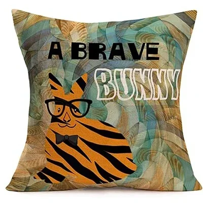 Pillow Cover Decorative Pillowcase with Fun Quotations Pillowcase Cushion Cover Suitable for Sofa Bed Terrace Car