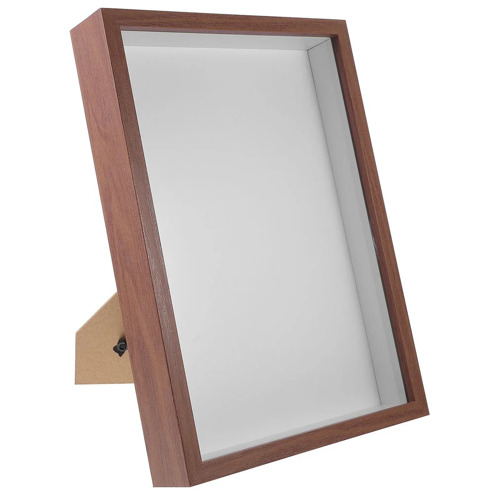 

Light Blocking Film Display Frame White Picture Frames Small Case Wooden DIY Photo Holder