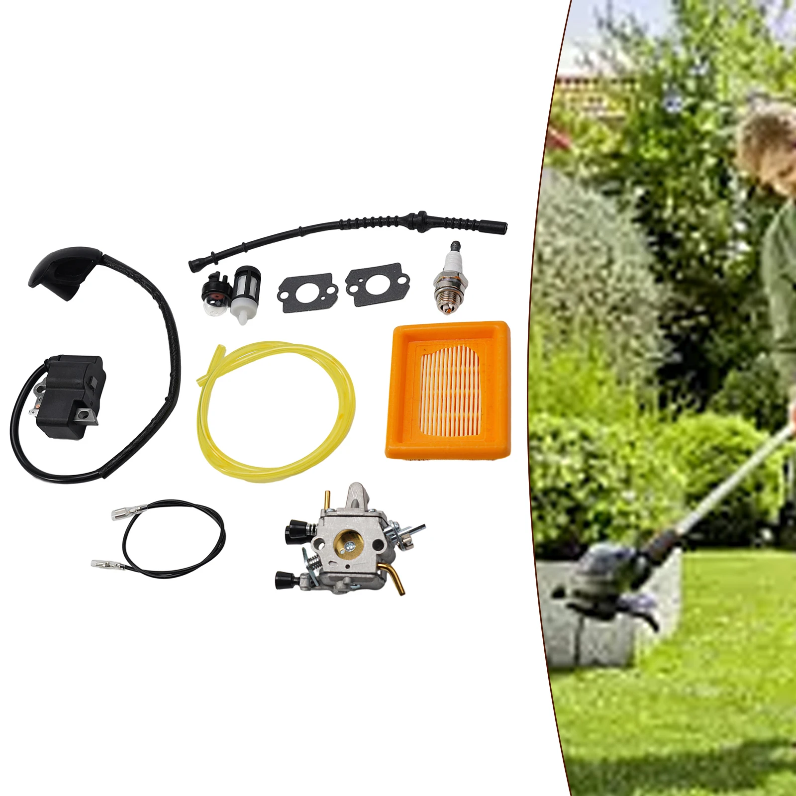 

Карбюратор для Stihl FS120 F 00 F 50 F 50R FS300 FS350, триммер, кусторез, сменная прокладка, фильтр, катушка зажигания, инструмент