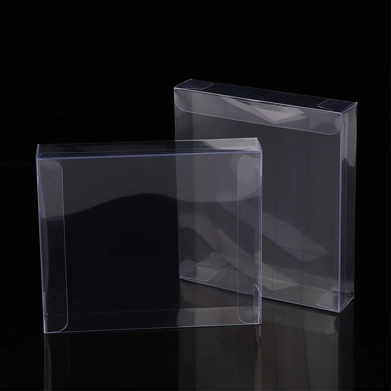 Transparent PET Game Card Protective Cover Storage Display Box For DC SS 3CD 4CD Plastic Collection Case