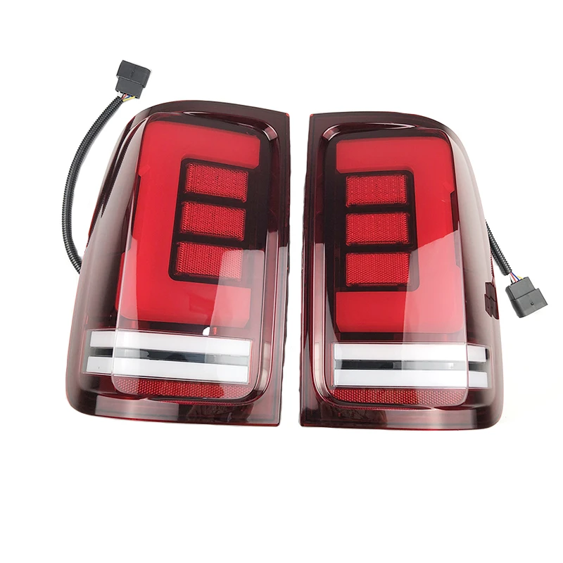 Car rear pickup car tail lamp with turn signal brake Emergency light fit for vw amarok 2008-2020 v6 Rear led tail lights