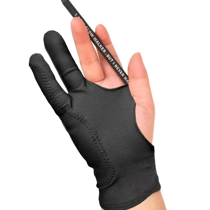 Anti-touch Glove Artist Gloves For Drawing Tablet Anti-touch Glove Smudge Guard Two-Finger Reduces Friction For Stylus Pen