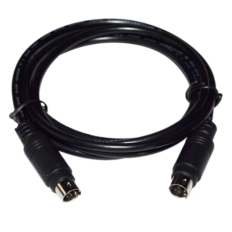 50cm 90 ° Mini DIN 8Pin Male to Male Female Video Cable 8-Core S-Video Set Top Box Scanner Monitoring Connection Cable