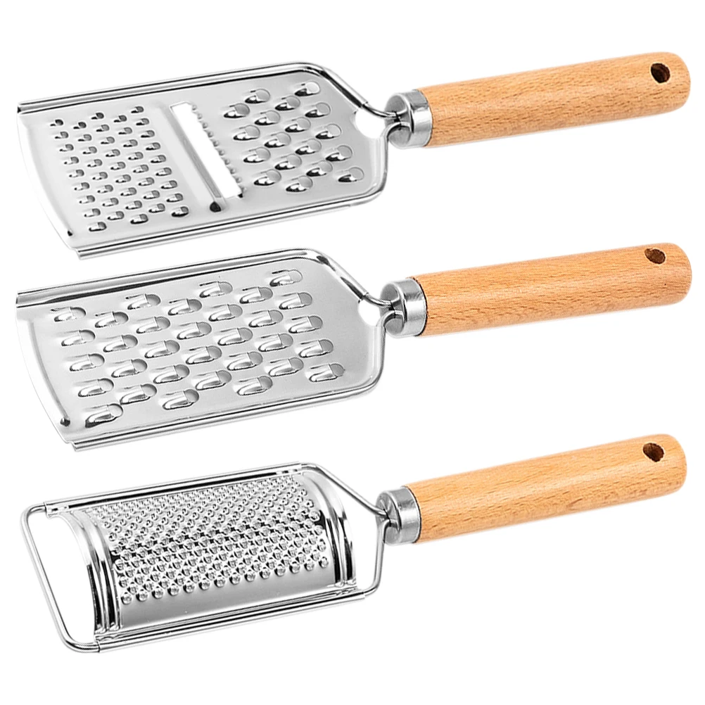 

3pcs Stainless Steel Vegetable Slicer Kitchen Tool Cheese Grater Multifunctional Vegetable Cutter Food Grater For Potato