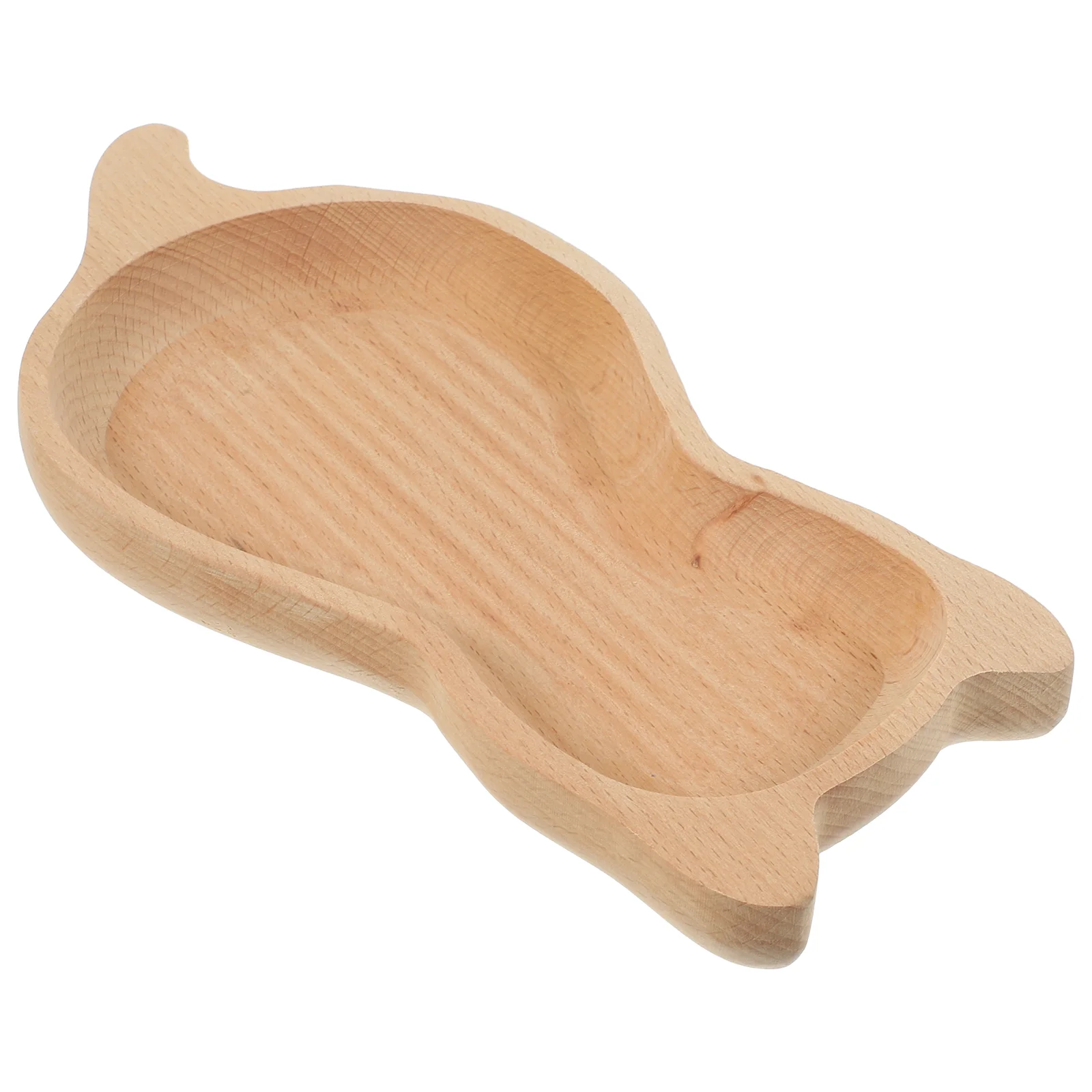 

Baby Divided Plate Wooden Bamboo Snack Tray for Restaurant Dessert Kitchen Food