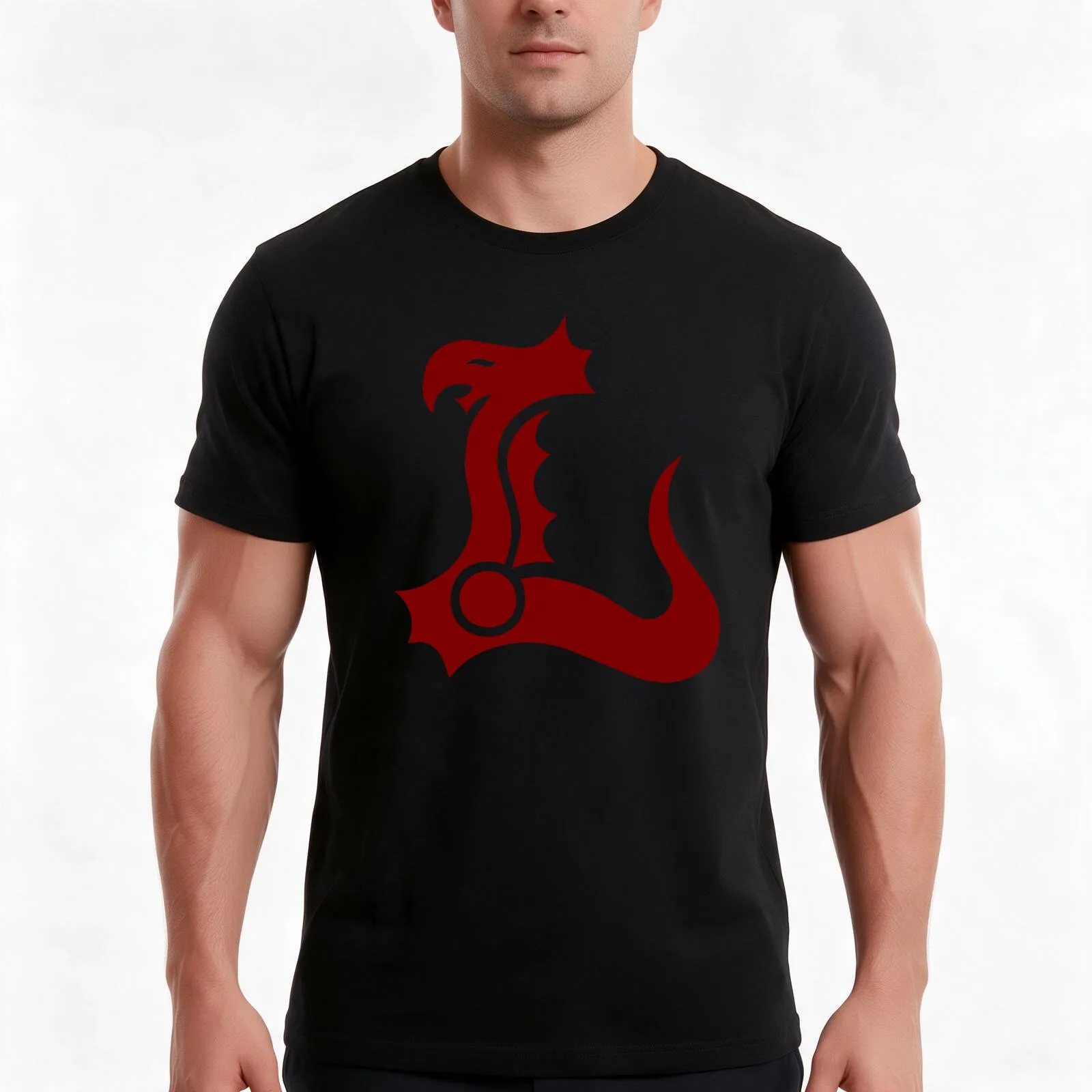 Leviathan T-Shirt Summer Casual Cotton Tee Oversized Streetwear Tops Vintage Graphic Print Loose Fit Short Sleeve