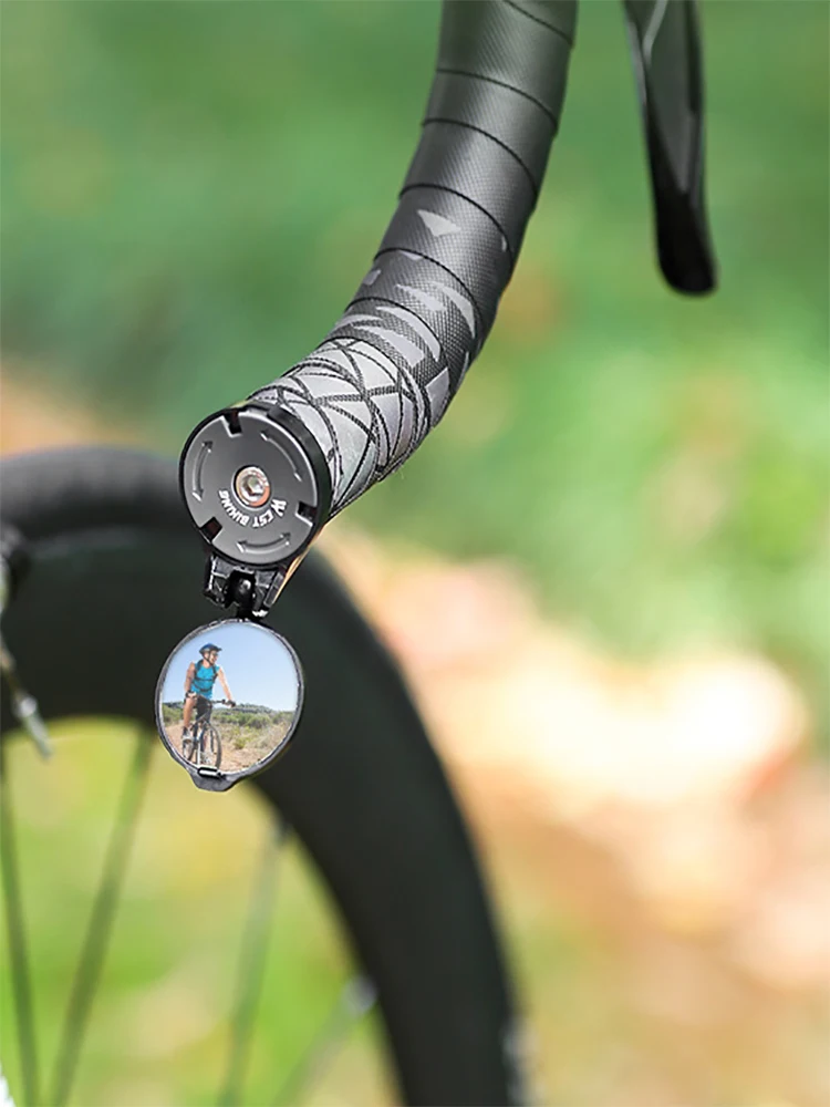 AliExpress NONE TRALOW 360° Rotatable Rearview Mirror Handlebar End Mirror-Adjustable Convex Rearview for MTB/Road Bikes Accessories Universal