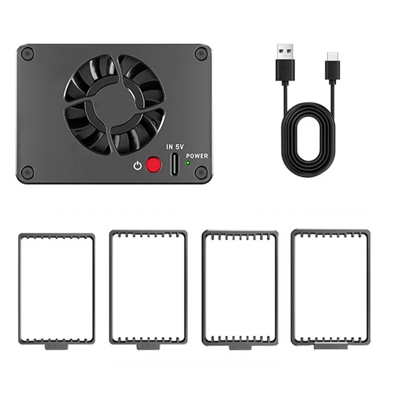 Nuovo dispositivo di raffreddamento della fotocamera radiatore silenzioso ventola di raffreddamento radiatore a semiconduttore in lega di alluminio per Canon Sony FUJIFILM ZV-E10 A7M4 R5 R7