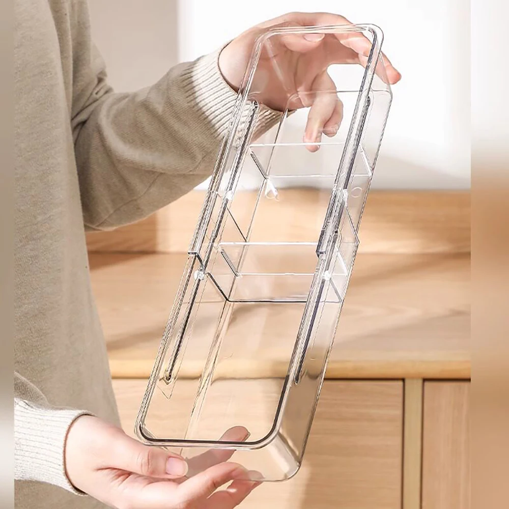 Eco-Friendly Retractable Plastic Storage Bins Modern Classic Multifunctional Drawer Storage Box Home Use Underwear Sock Storage