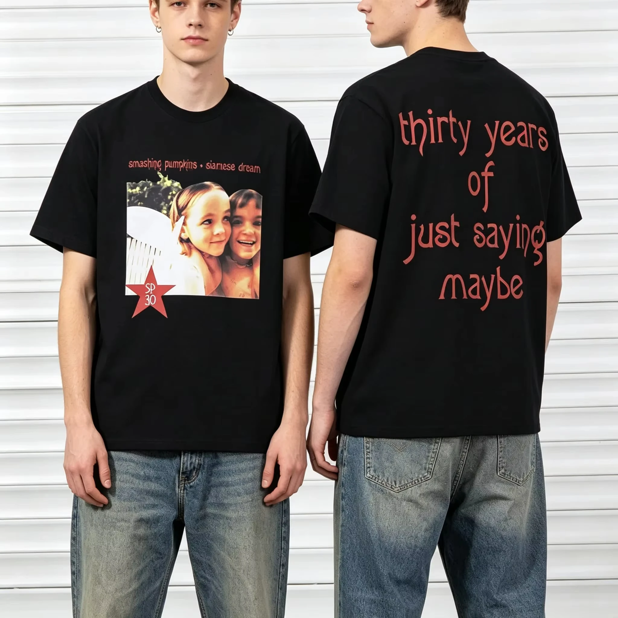 Siamese Dream Smashing Pumpkins Rock Band Graphic Summer Tops Women's Tshirt Unisex Tee Top Short Sleeve Men's Cotton T Shirts