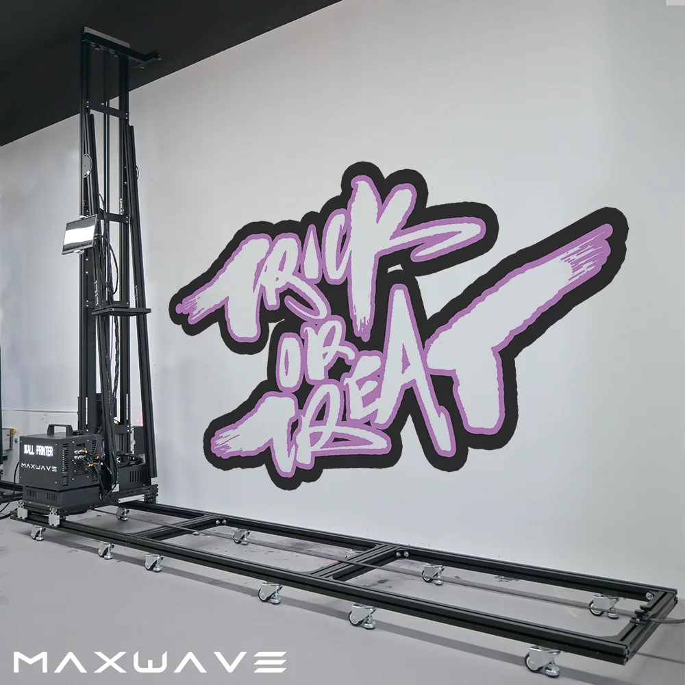 5D Wall Printer Machine 3d Wall Portable Automatic Clean 3m High Easy Operate Wall Pen Printer