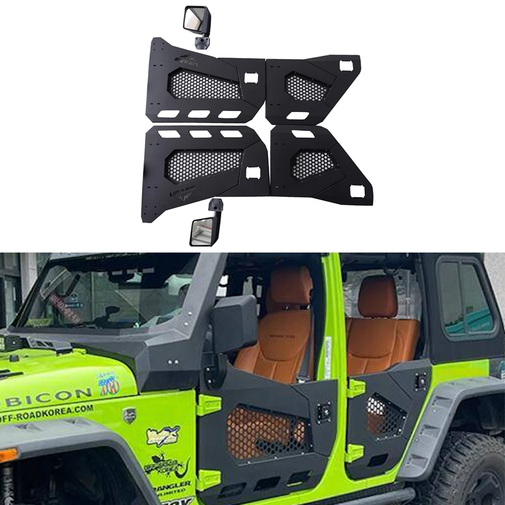 

4PCS Front Rear Black Steel Half Doors For Jeep Wrangler JL 2018+ JL1172