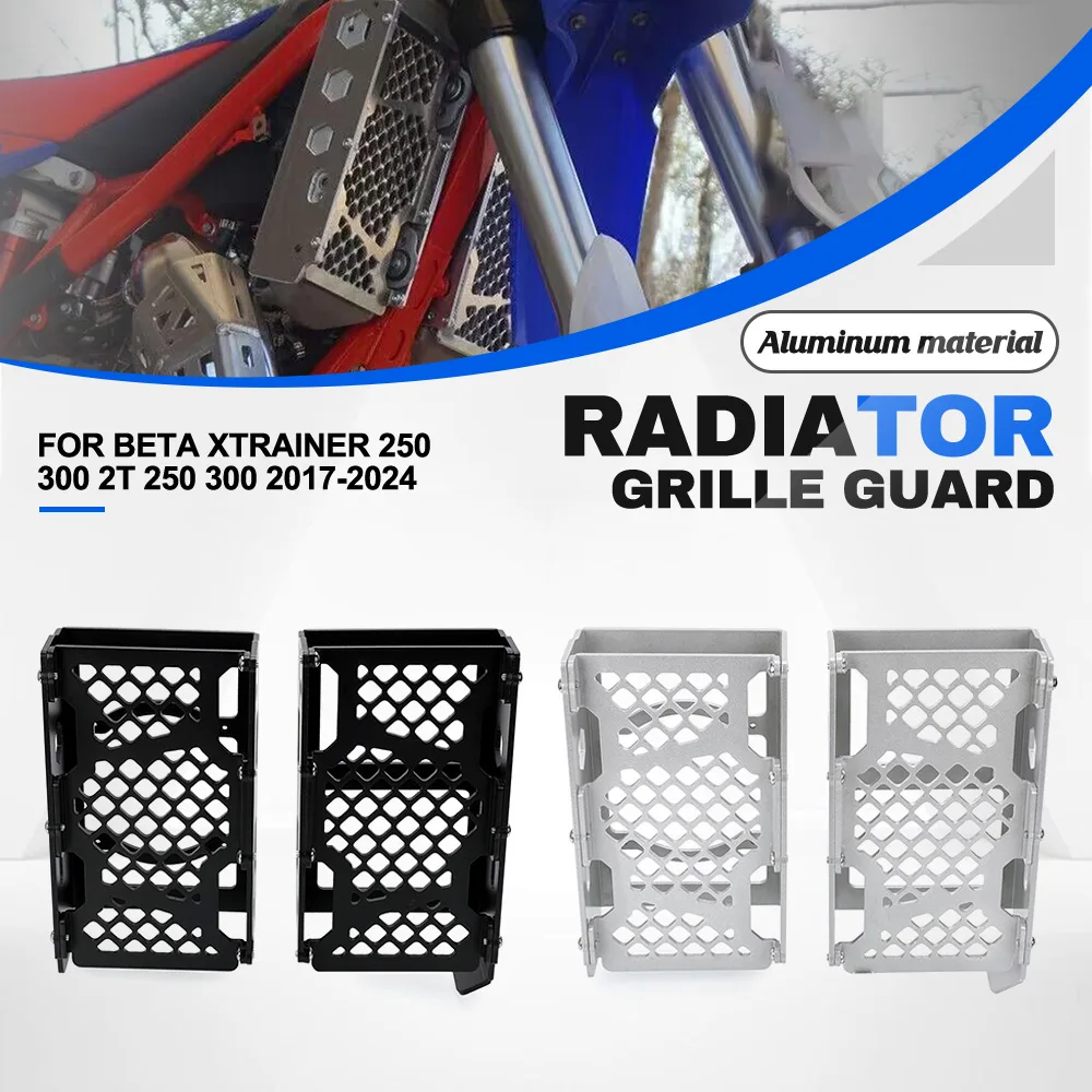 For Beta Xtrainer 250 300 2T 250 300 2017 -2019 2020 2021 2022 2023 2024 Motorcycle Radiator Oil Cooler Guard Protector Cover