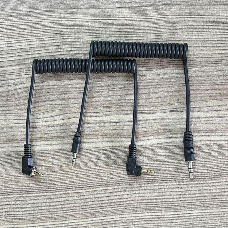 2.5mm 3.5mm Remote Shutter Release Cable Connecting Cord for Canon EOS R6 R7 R8 R10 R100 77D 90D 850D 800D 250D 200DII RS-60E3