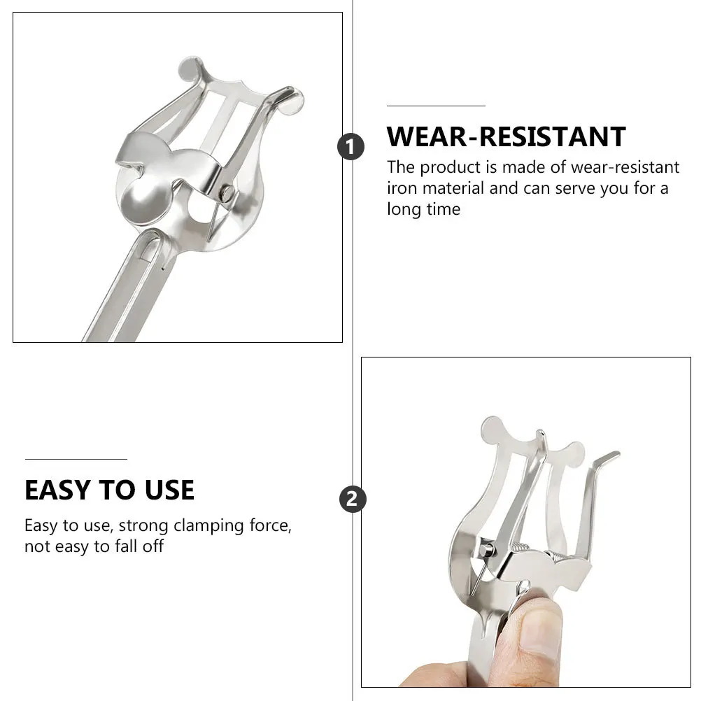 

Portable Score Clip Instrument Music Holder Trumpet Stand Musical Accessories Clamp