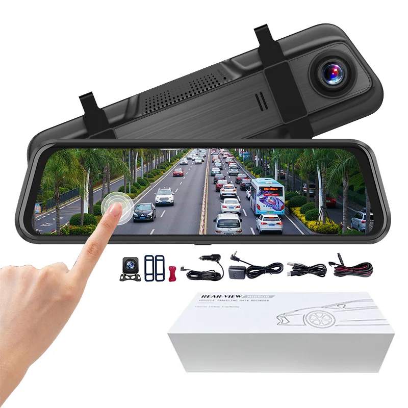 

OEM HD1080p 4K 2K Car Dash Cam Rear View Black Box Dual Lens Video Recorder with 170 Degree View Angle Black Car Mirror Camera