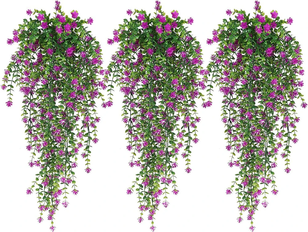 80CM kunstmatige hangende bloem valse rotan wilg rotan bloem kunstmatige hangende planta voor huis tuin wanddecoratie