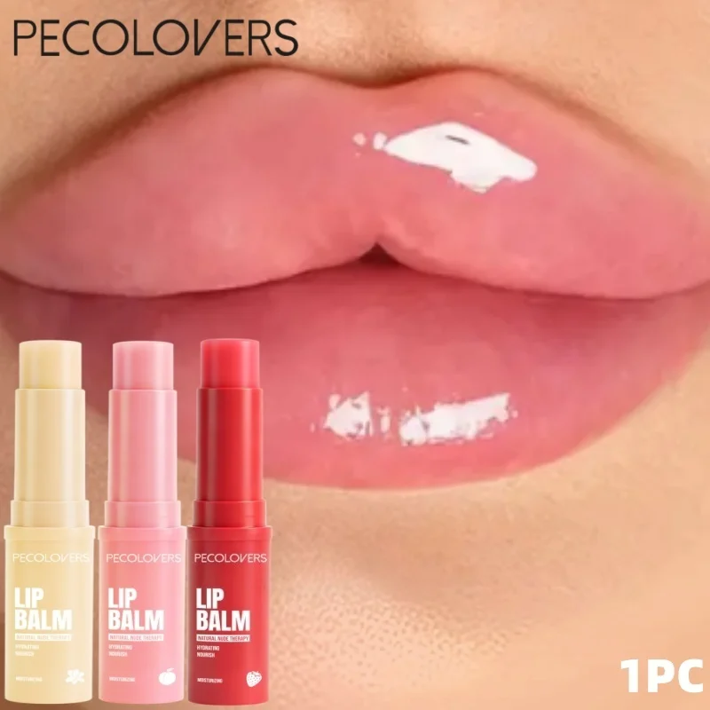 1PC Moisturizing Lip Balm, Moisturizing, Non-drying, Non-greasy, Pre-makeup Lip Care, A Variety of Bright Fruit Tones