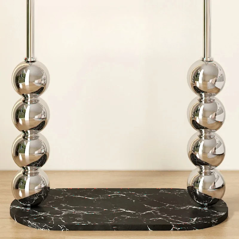 Factory Direct 2026 Coat rack Floor-to-ceiling bedroom hanger Simple modern stainless steel clothes rack Household marble