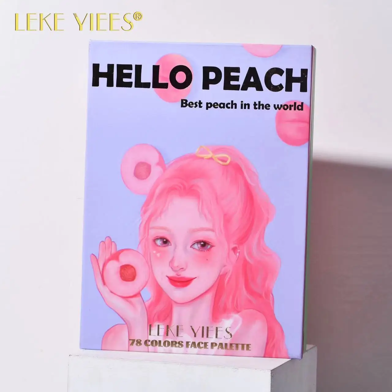 LEKE YIEES 78 Color eyeshadow tray Three layers flip book bead matte blush highlight one