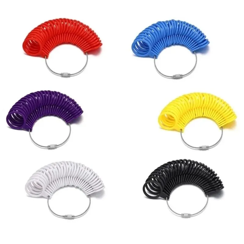 Professional Jewelry Tools Ring Gauge Mandrel Stick Finger Ruler Ring Sizer Measuring UK/US Size DIY Jewelry Size Sets Plastic