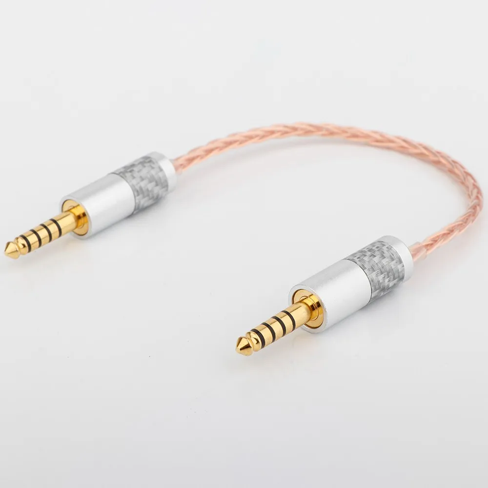 HIFI Single Crystal Kupfer 4,4 mm symmetrischer Stecker auf 4,4 mm symmetrischer Stecker Audio-Adapterkabel 4,4 Stecker auf Stecker Adapter – Detail 7