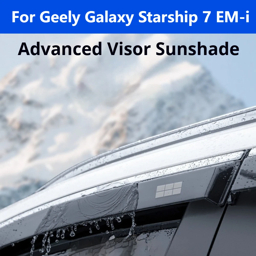 For Geely Galaxy Starship 7 EM-i Side Window Rain Guards Weather Shields Decor Parts