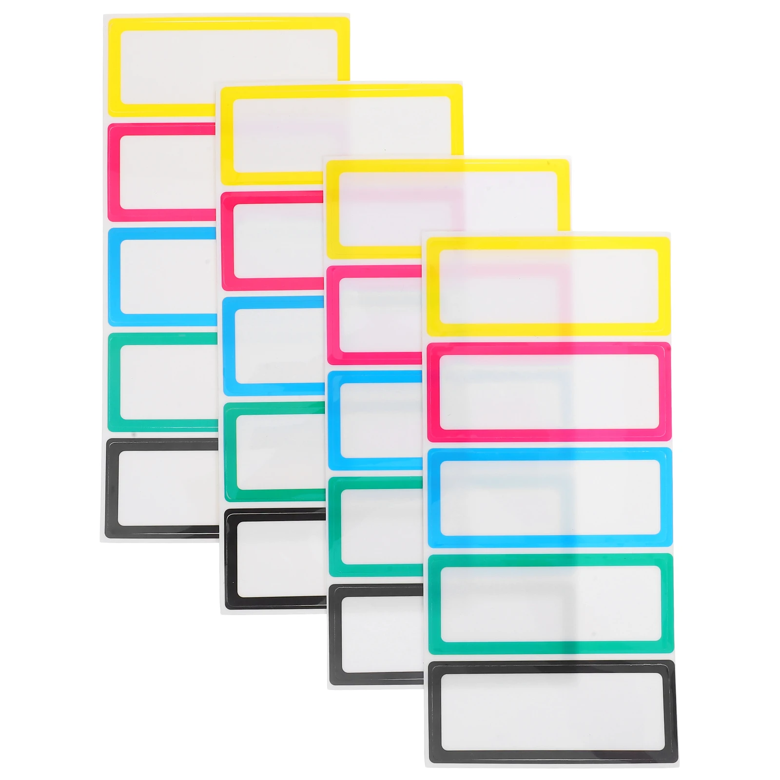 

20pcs Dry Erase Labels Reusable Adhesive Name Tags Nano Glue Pantry Stickers School Office Supplies Storage Bin