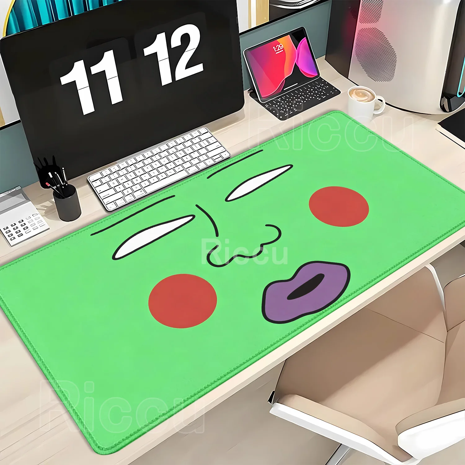 PC Anti-slip Rubber Mousepad Mob P-PsychoS Laptop Gaming Accessories E-sports Keyboard Rug Kawaii Soft Desk Mat Office Desk Mat