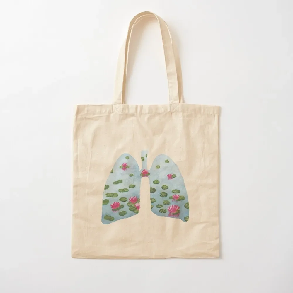 

Lotus Lake Lungs Tote Bag shopping bag logo tote bag