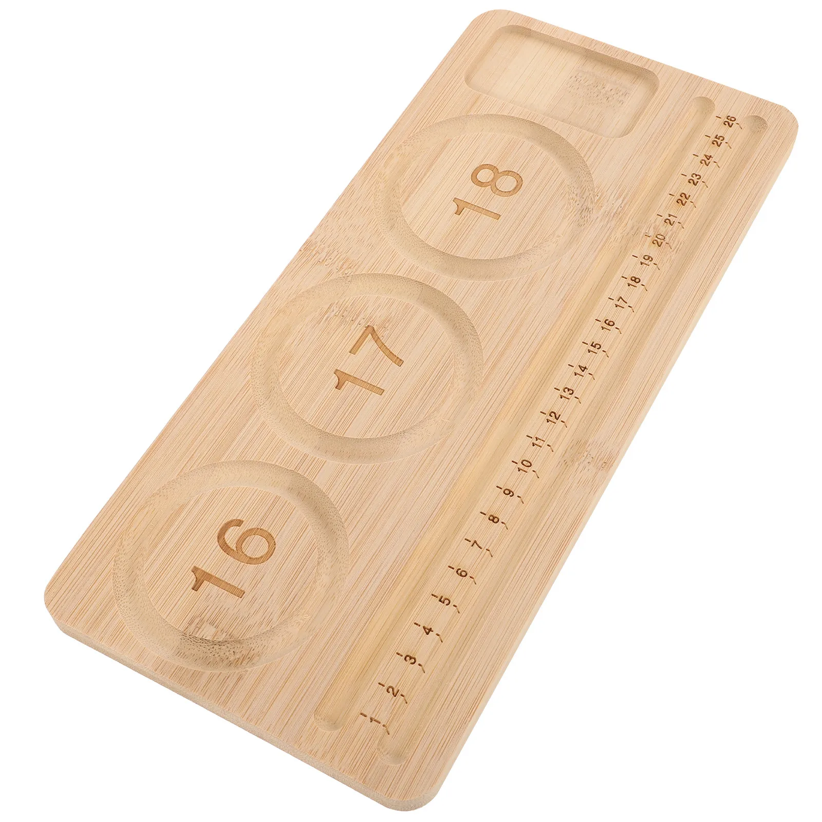 

Bamboo Bead Tray Jewelry Making DIY Bracelet Design Board Measurement Scale Beading Mat Bracelet Tools Organizer