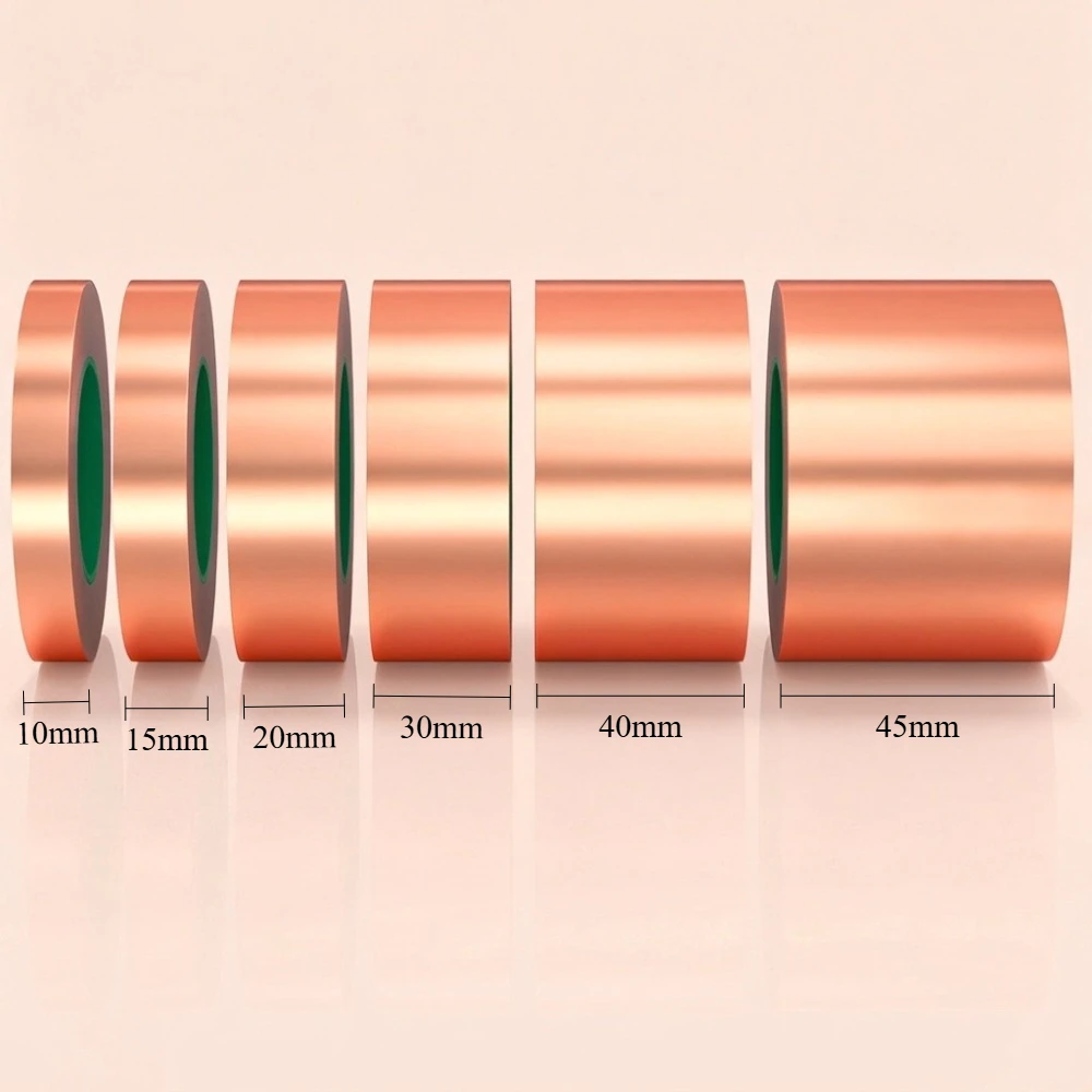 Double Sided Conductive Copper Foil Tape Heat Resistant Adhesive Strip for PCB Circuit Board Repair EMI Shielding Phone Rewo