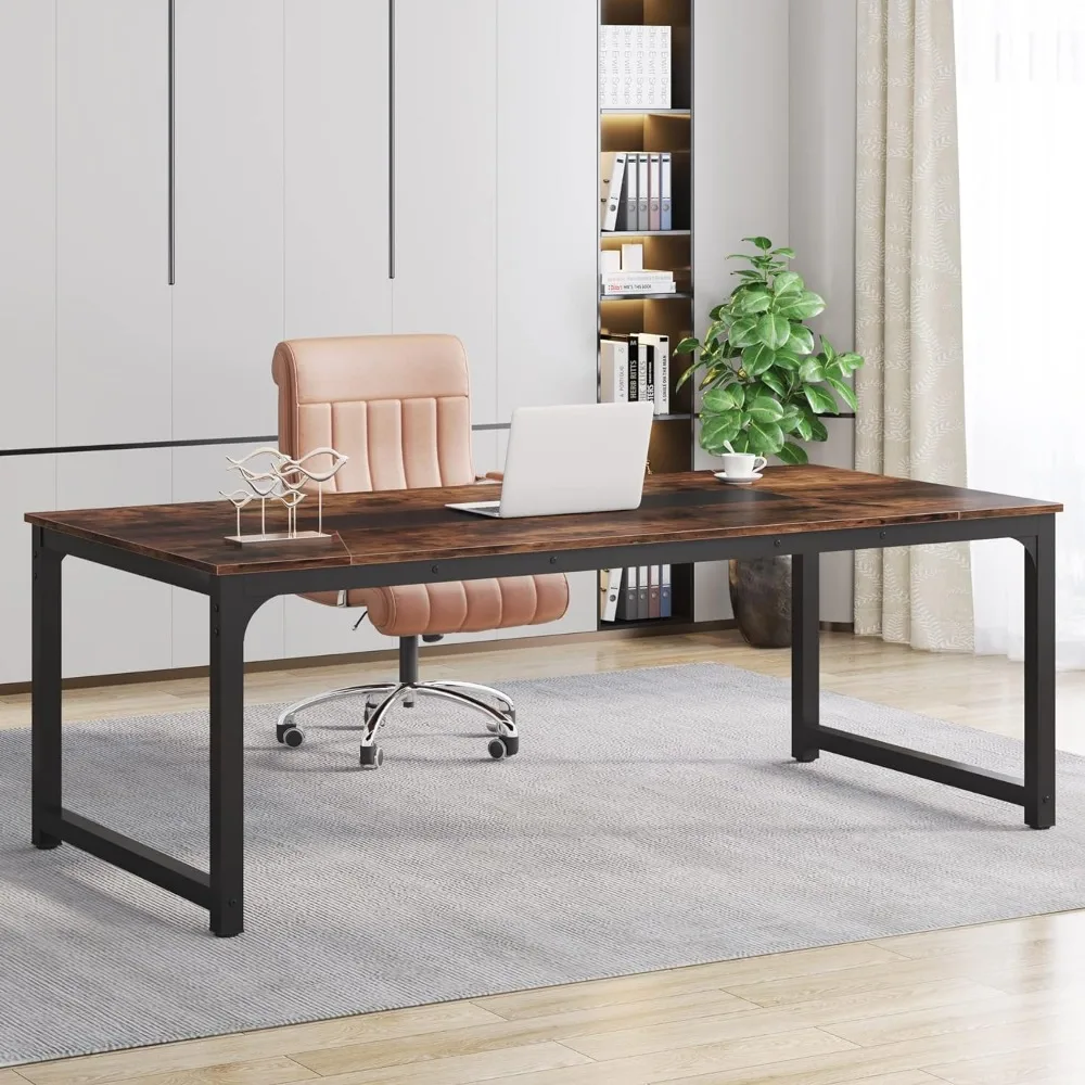 Grande Modern Computer Desk, Executive Office Desk, Estudo Escrita Desk, Workstation para Home Office, 17,7x39,4 polegadas