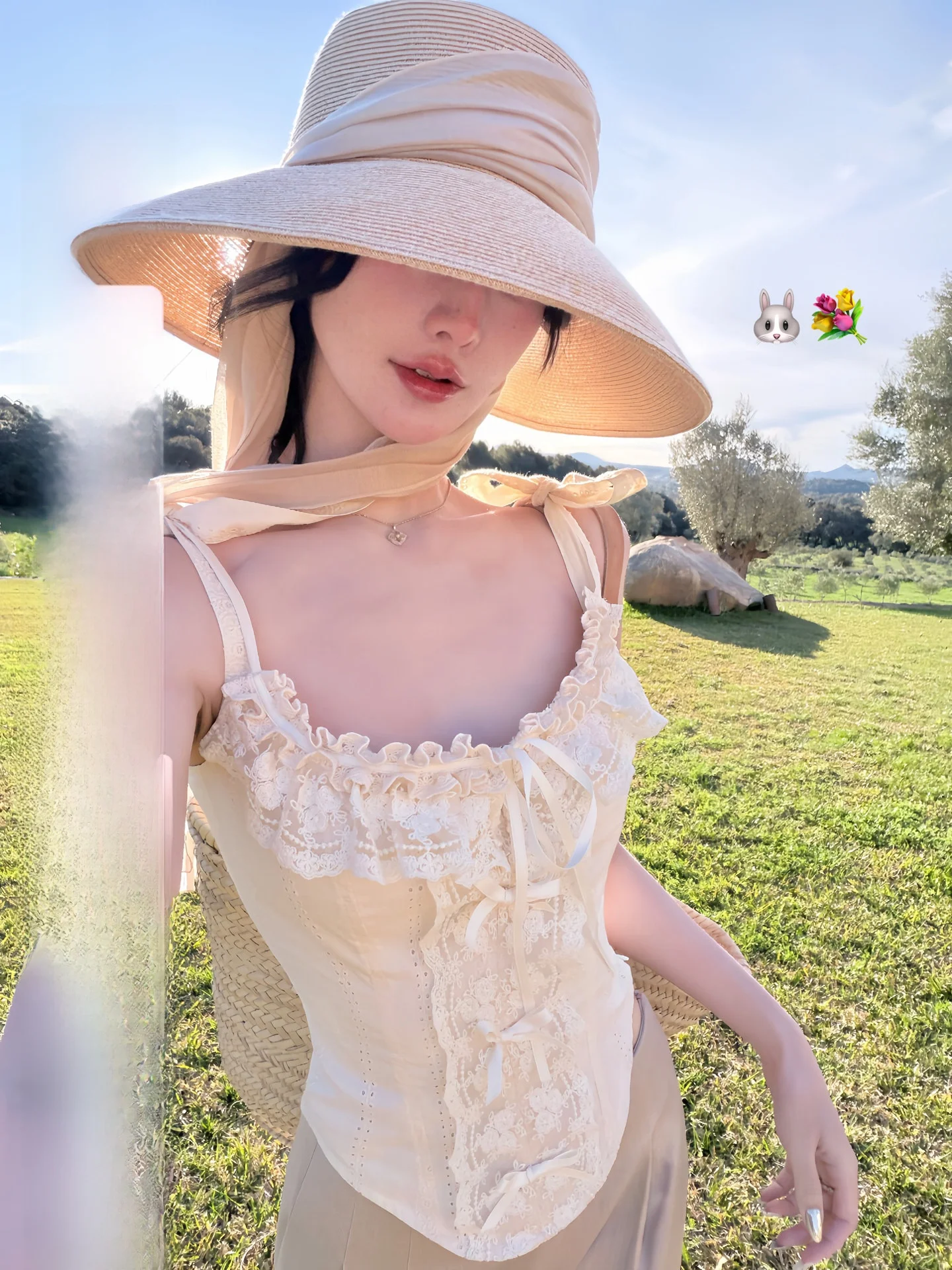 

White Water Women's Vintage Doll Sensation 100% Cotton Lace Embroidered Chiffon Top Women's Spring Design Pure Desire Slim Fi...