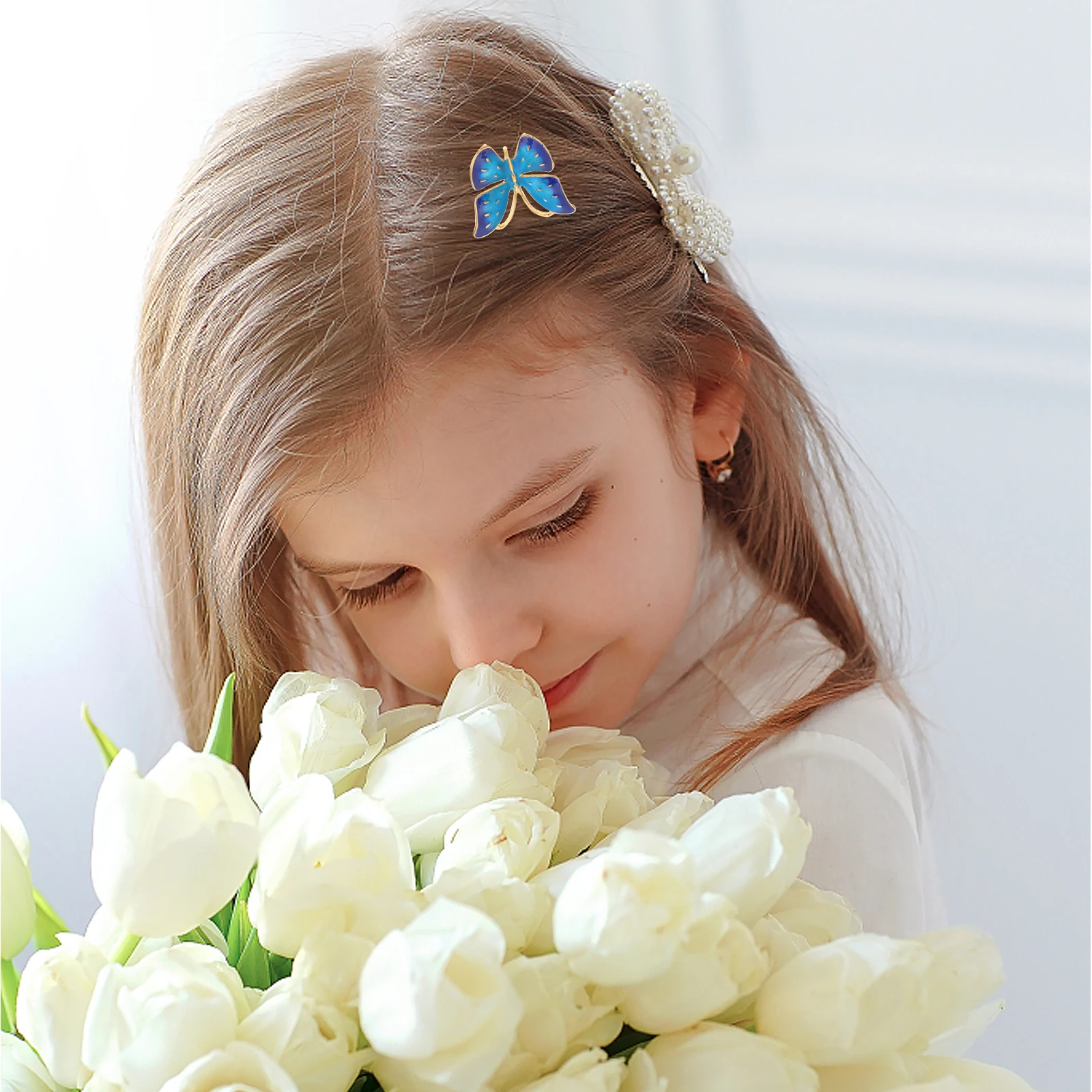 

3 Pcs Hairpin Headdress Craft Pendant DIY Accessory Stick Butterflies Charm Charms Barrettes