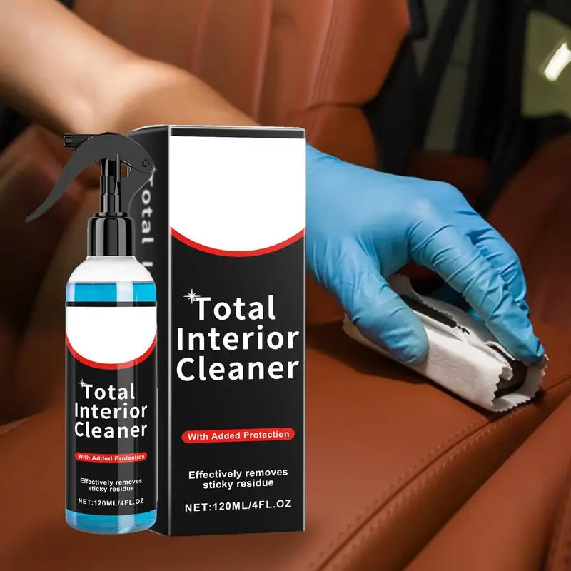 

Trucks Detailing Spray Auto Leather Conditioner 120ML Multifunctional Car Upholstery Cleaner Seat Waterless Wash De-greasing