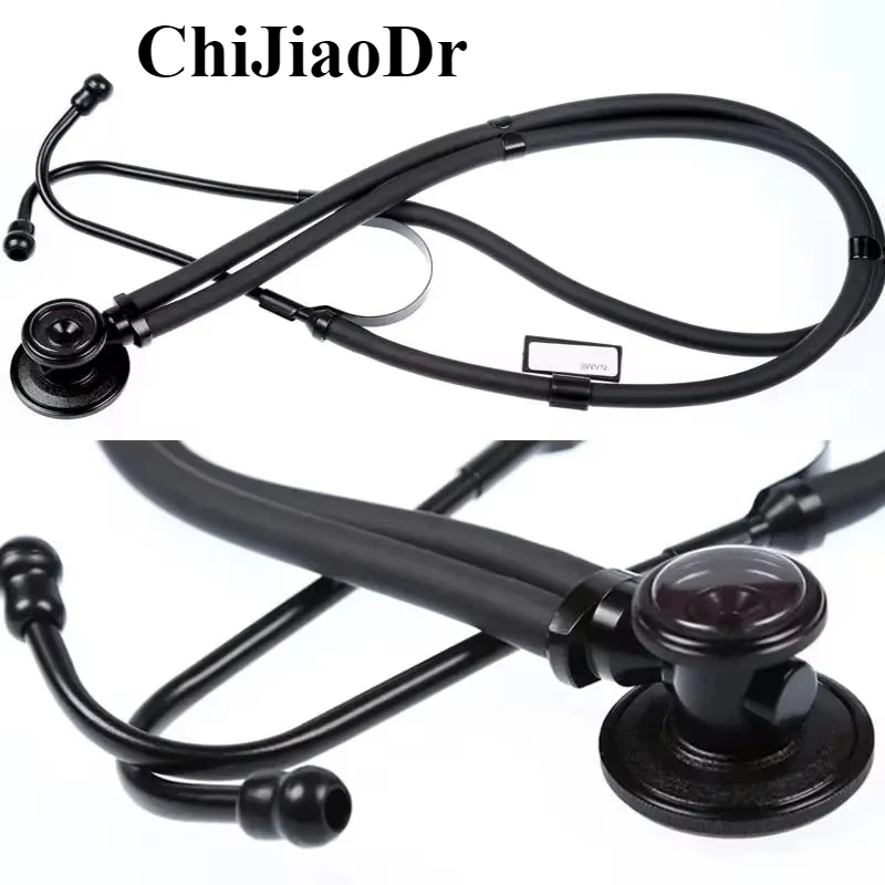 

Double Sided Dual Tube Stethoscope for Listening To Fetal Heart Rate, Luxurious Black Coating Multifunctional Stethoscope