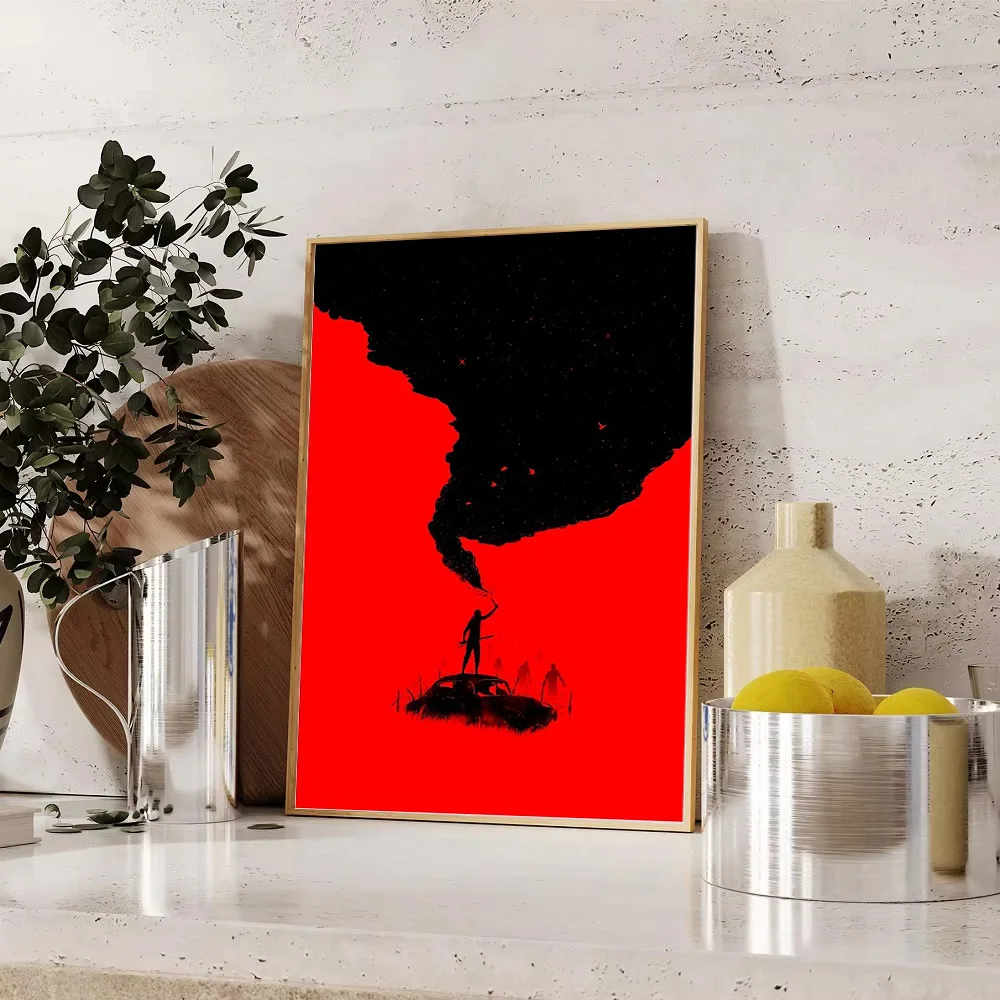 فيلم الرعب المشارك قماش جدار الفن الظلام ديكور المنزل مخيف القوطية مخيف طباعة ديكور القوطية فيلم الرعب الفن #1