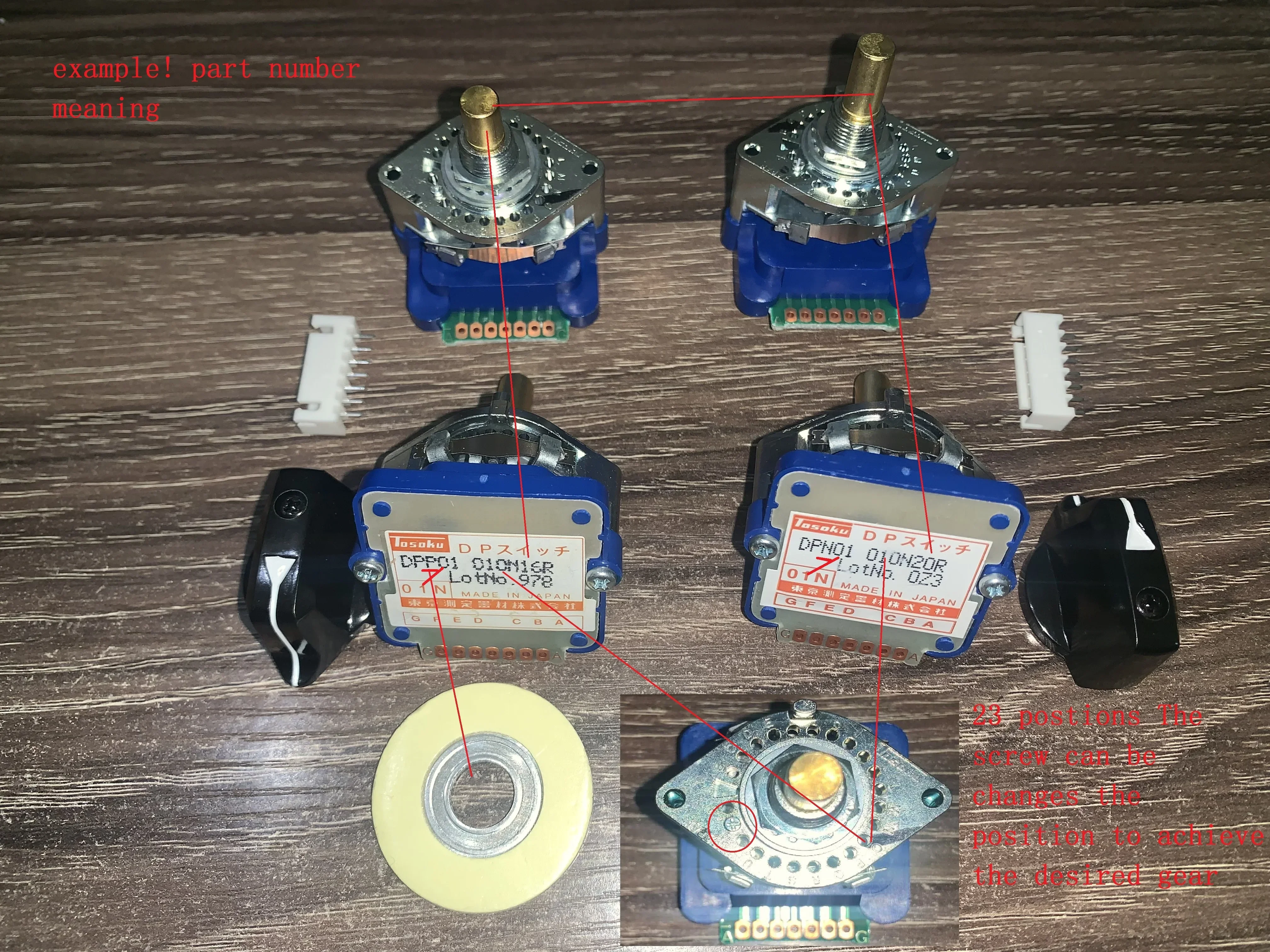 digital Encoding rate switch  DPN02  010n16r  02N Original TOSOKU Band Switch