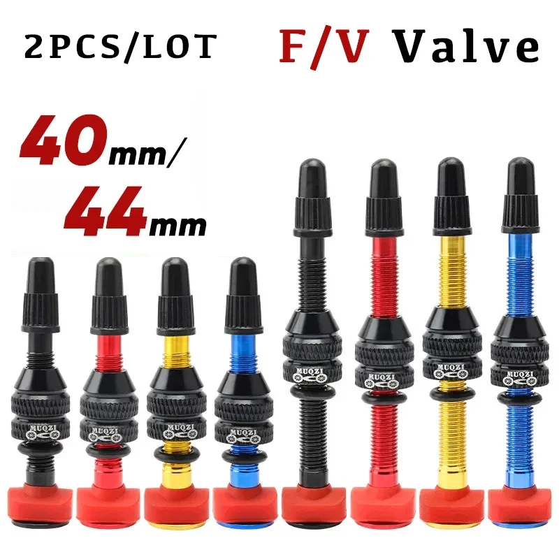 

2PCS MTB Bike Tubeless Air Presta Valve 40mm 60mm Tubeless Wheel Tyre F/V Valve Aluminum Alloy Road Bicycle Tire Accessories