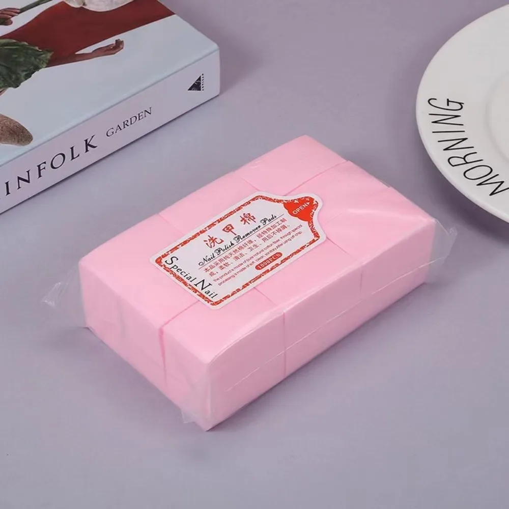 1000/540枚入り ソフトUVジェルポリッシュ除去用 ネイルコットン 糸くずの出ないクリーンマニキュアワイプ ペーパーパッド ネイルアートナプキン ネイルワイプ