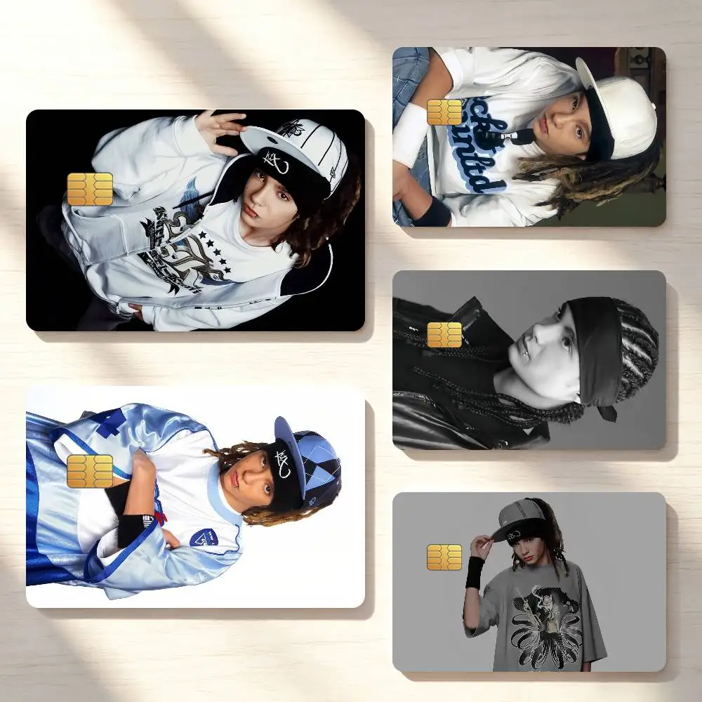 Guitarist T-Tom Kaulitz Singer Credit Card Skin Stickers For Bank Bus Metro Cards Waterproof Anti-Scratch Gift 4PCS