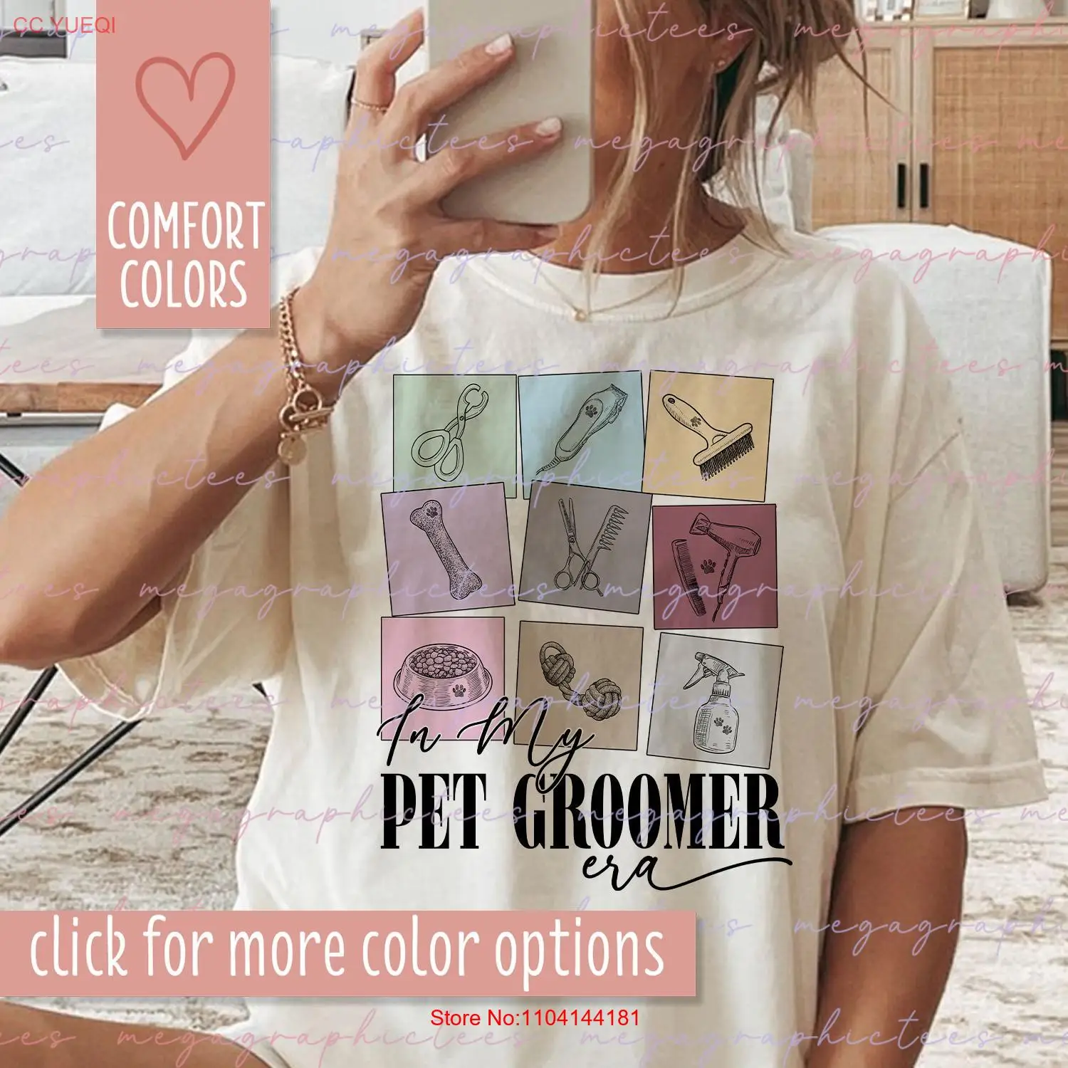 

Comfort Colors Pet Groomer T Shirt Grooming Dog for 002070 long or short sleeves