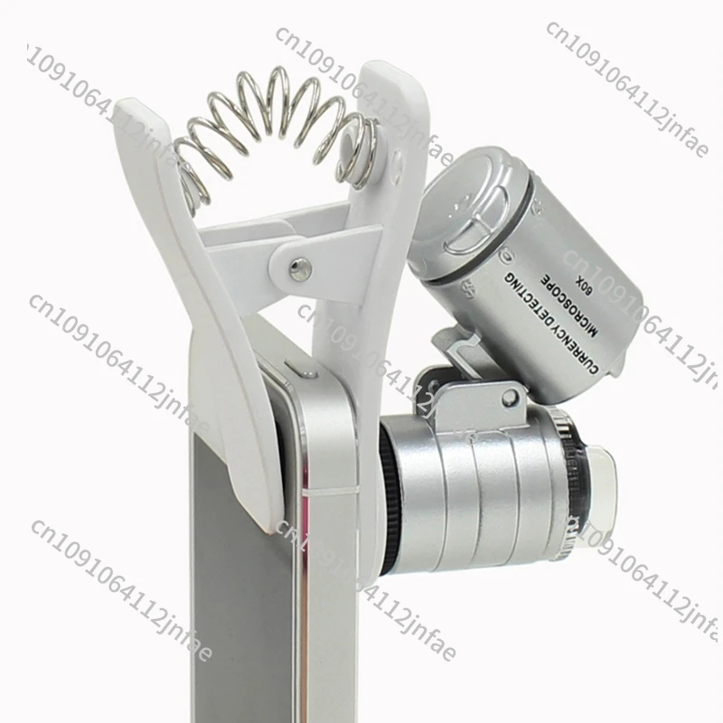

Universal Clip-On Microscope 60X Magnification for Smartphones, Jewelry & Antique Inspection, HD Lens
