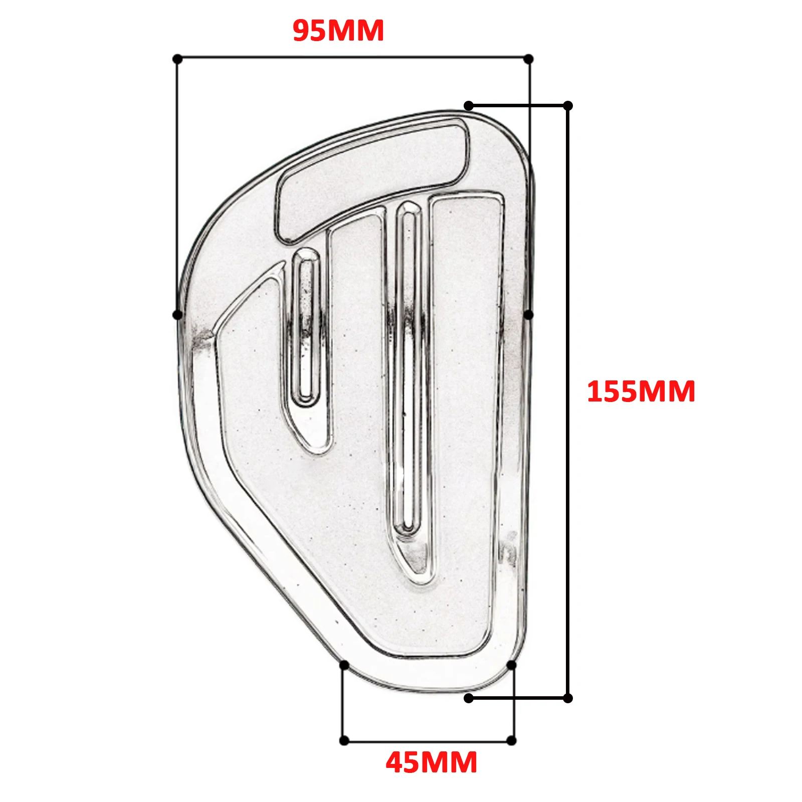 Small Foot Pedal Rider Foot Board Non-Slip Foot Rest For Harley Nightster Special RH975 RH 975S Sportster S RH1250S 2021-2026