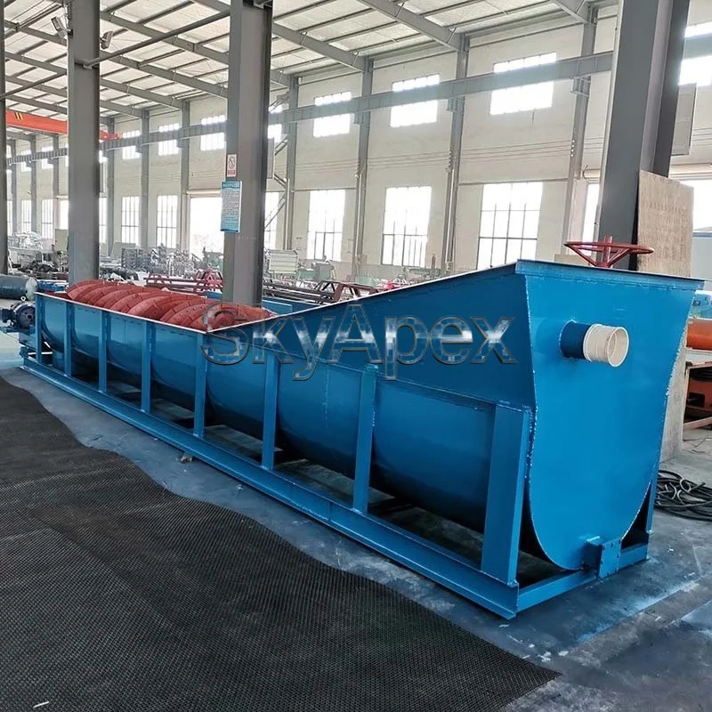 Deposit Sand Stone Washer Single Shaft Spiral Sand Washer Horizontal Double Spiral Classifier River Sand Desilting Washer