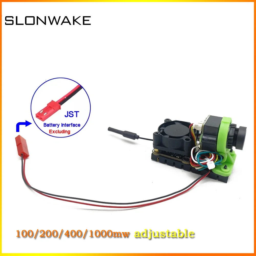 SLONWAKE fpv UAV image transmission  module 1000mW long distance 5.8g 7 inch IPS high definition high brightness display suit