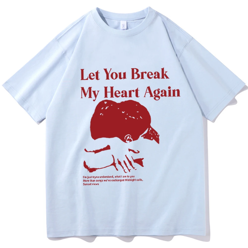 Laufey Shirt Let You Break My Heart Again Shirt Laufey Music Shirt Gift for Laufey Fan O-Neck Short Sleeve Shirts