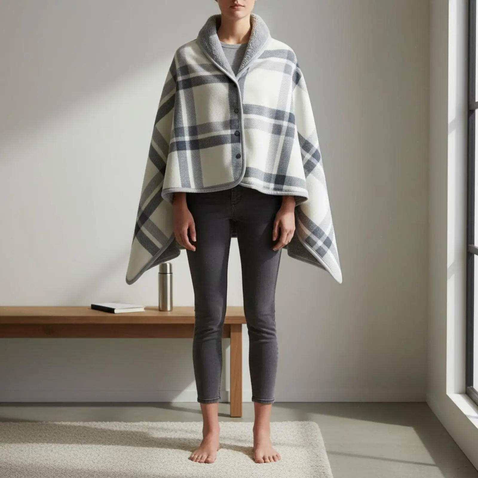 Versatile Rest Blanket Multifunctional Fleece Blanket Double-Purpose-Use