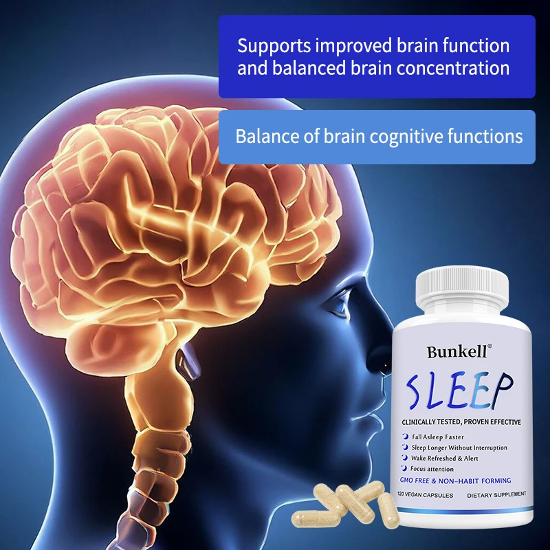 With 5 Mg Melatonin & L-Theanine Capsules, Sleep Support Helps Calm Mind and Body for Better, Longer Sleep 120 Capsules